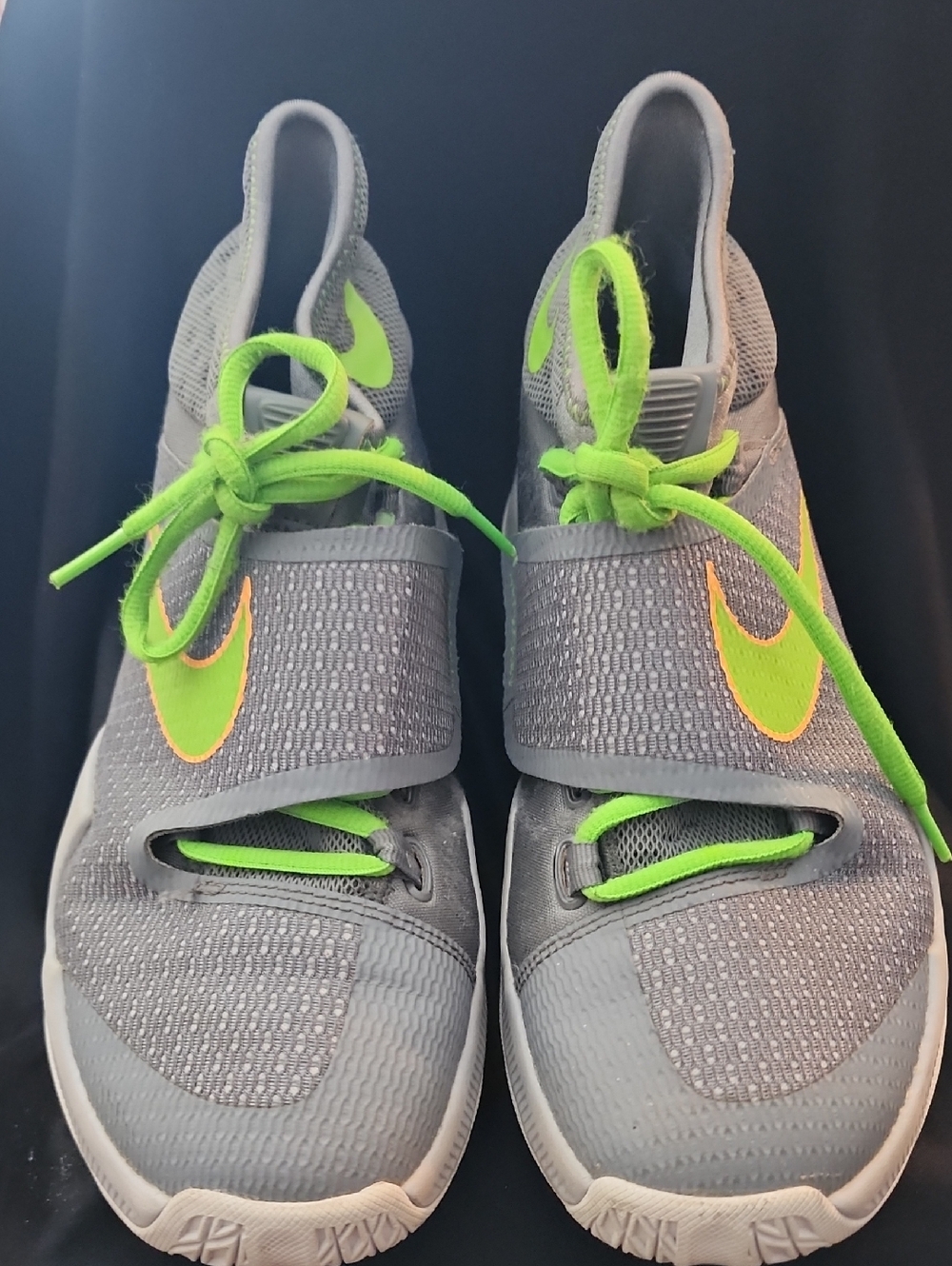 Nike HyperRev 2016 Gray Basketball Shoes with Neon Green Swoosh